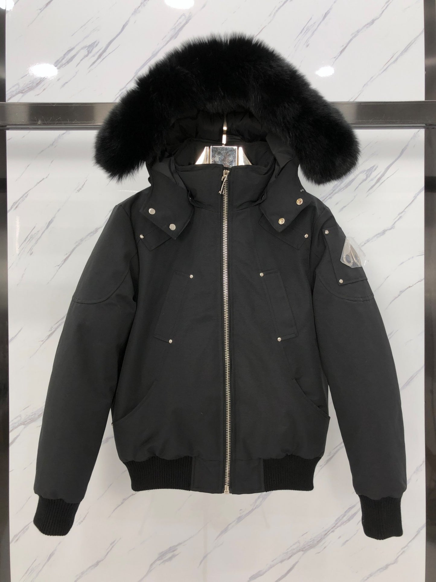 Fur Trim Hooded Puffer Jacket
