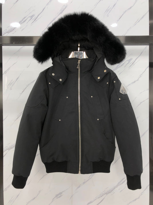 Fur Trim Hooded Puffer Jacket