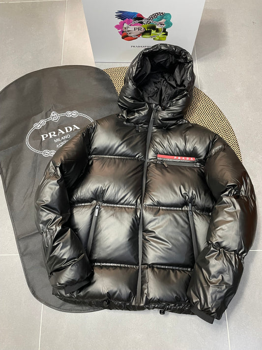 Luxury Quilted Puffer Jacket with Hood